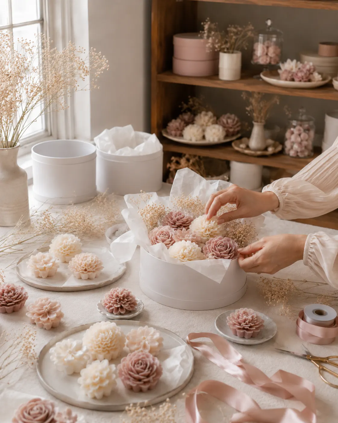 Bloom Geschenkbox im Atelier