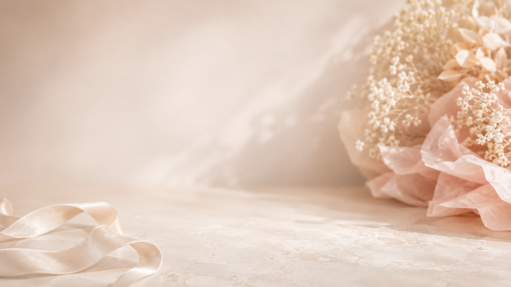 Bloom Candles Bouquet mit Seidenband — Atelier-Mood