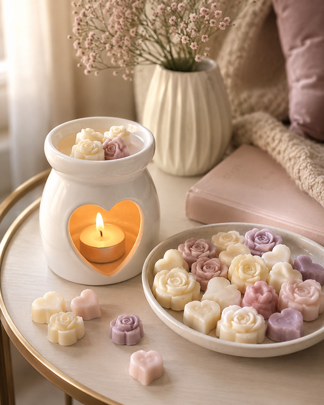 Pastellfarbene Wax Melts als kleines Add-on